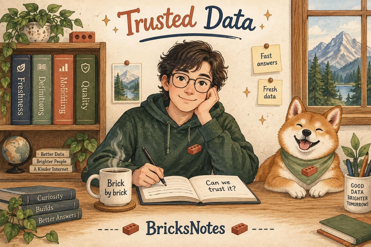 A person at a desk asking whether an answer can be trusted