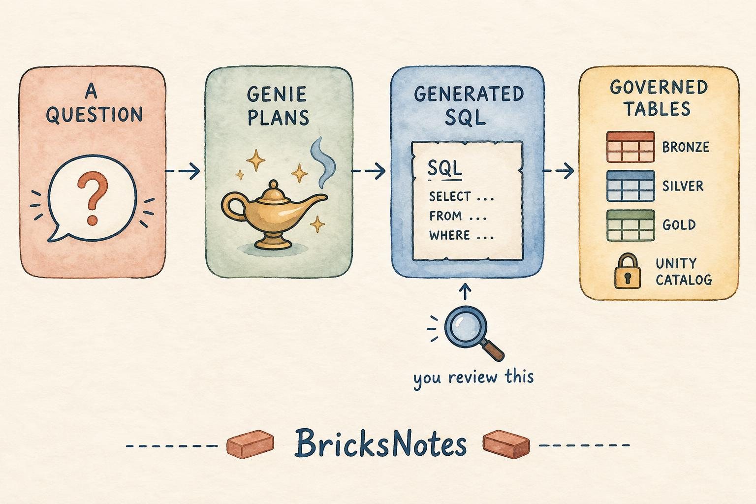 How a question becomes an answer in Genie One